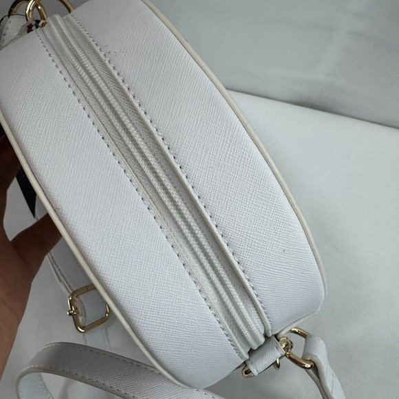 New‎ Tommy Hilfiger Women's Crossbody Bag White Round Circle Purse Handbag - Picture 10 of 14